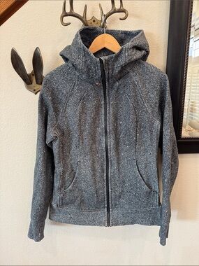lululemon athletica Dark Heather Gray Full-Zip Hooded Sweatshirt